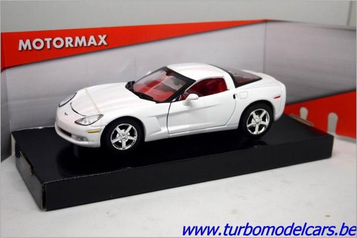 Chevrolet Corvette C6 2005 1/24 Motormax, Hobby & Loisirs créatifs, Voitures miniatures | 1:24, Neuf, Voiture, Motormax, Envoi