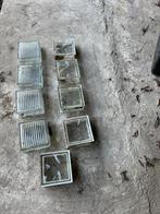 Glasdal/blok 9 stuks 190x190x80, Ophalen, Zo goed als nieuw, Overige typen, Veiligheidsglas
