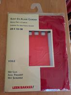 Rideau voile prêt à l'emploi rouge, Huis en Inrichting, Stoffering | Gordijnen en Lamellen, Ophalen, 100 tot 150 cm, 200 cm of meer