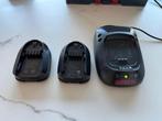 Twee Bosch 14,4V batterijen + lader, Enlèvement, Utilisé