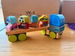 Houten vrachtwagen met auto’s, Ophalen of Verzenden, Gebruikt