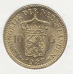 Nederland 10 Gulden 1927 Wilhelmina, Goud, Ophalen of Verzenden
