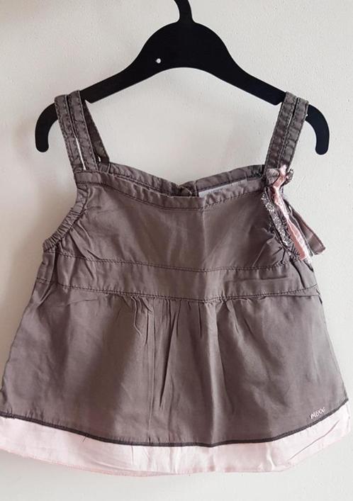 MEXX - Jolie blouse brun et rose - T.9-12 mois/74cm, Enfants & Bébés, Vêtements de bébé | Taille 74, Utilisé, Fille, Chemisette ou Manches longues