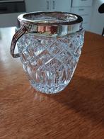 Vintage ijsemmer Crystal met zilver, Ophalen