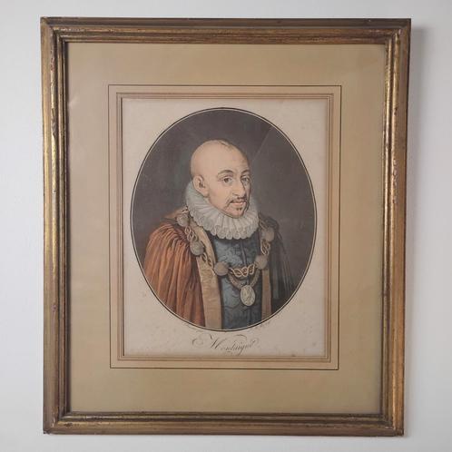 Portrait de Michel de Montaigne, Antiek en Kunst, Kunst | Schilderijen | Klassiek, Ophalen