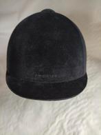 Casquette d'équitation taille 56 - velours noir - Fouganza., Enlèvement, Comme neuf