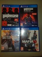 Ps4 games Wolfenstein/battlefield1/maffia 3/10€ per spel, Games en Spelcomputers, Ophalen, Zo goed als nieuw