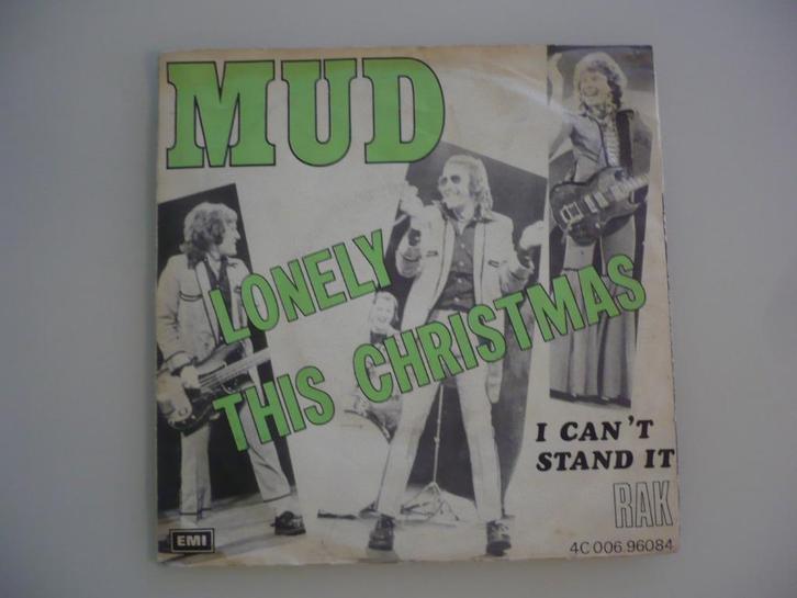 Single Vinyl MUD ( Lonely this christmas ), CD & DVD, Vinyles Singles, Utilisé, Single, Rock et Metal, 7 pouces, Enlèvement ou Envoi