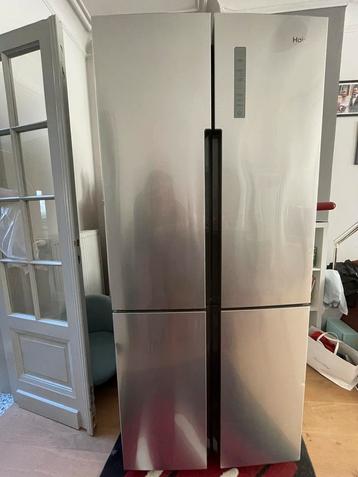 Haier - koelkastcombinatie ijskast en diepvries, Elektronische apparatuur, Ophalen, Gebruikt, 60 cm of meer, 160 cm of meer