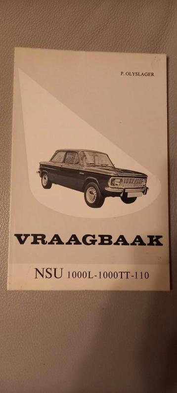Vraagbaak NSU 1000L 1000TT nieuw manual handleiding, Enlèvement ou Envoi