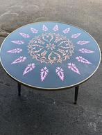 Mooi vintage rond tafeltje, Ophalen of Verzenden, Zo goed als nieuw, Rond