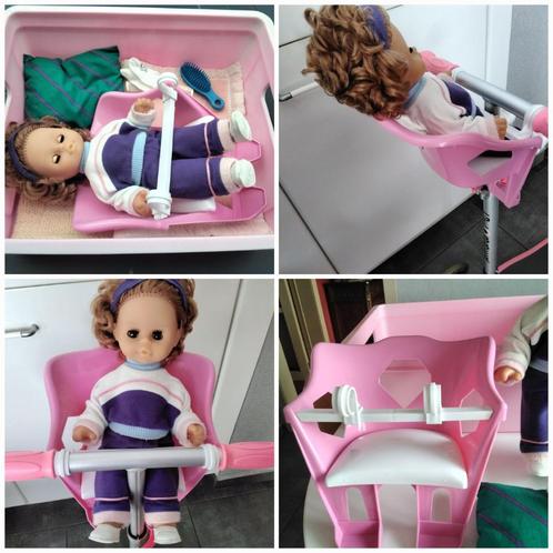 Poppenspeelgoedset/fietsstoel/dekens/poppen/kammen.., Kinderen en Baby's, Speelgoed | Poppen, Gebruikt, Ophalen of Verzenden