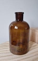 Cognac Bruine vaas, Verzenden, Nieuw