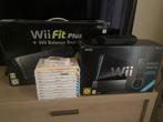 Wii + Wii Fit + Jeux + Deuxième manette + Adaptateur HDMI, Enlèvement ou Envoi, Utilisé, Avec jeux