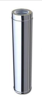 heminée à double parois/cheminée en acier 130 mm, Enlèvement, Comme neuf, Inox