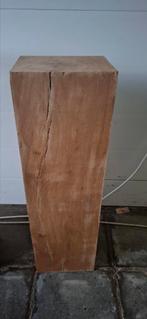 22.5 x18 x75 cm.Industriele eiken zuil/balk/pilaar/sokkel., Ophalen, Zo goed als nieuw