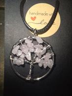 Ketting Levensboom, Handtassen en Accessoires, Kettingen, Nieuw, Ophalen of Verzenden, Steen of Mineraal, Roze