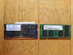 SO-DIM DDR2 5300 2x1GB, Computers en Software, RAM geheugen, Gebruikt, Ophalen of Verzenden, DDR2, 2 GB
