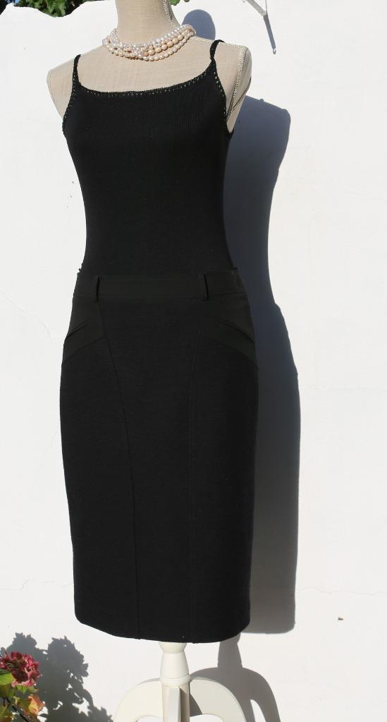 Mooie rechte winterrok Gérard Darel T40 bi-materiaal, Kleding | Dames, Rokken, Zo goed als nieuw, Maat 38/40 (M), Zwart, Ophalen of Verzenden