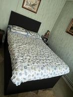 Boxspring, Maison & Meubles, Enlèvement, Comme neuf, Gris