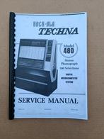 Service Manual: Rock-Ola 480/ Techna (1980) jukebox nieuw !, Verzamelen, Verzenden