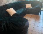 U-vormige loungehoek 1 dagbed + 2 + 1 + 1 stoelen, Ophalen, Gebruikt, Stof