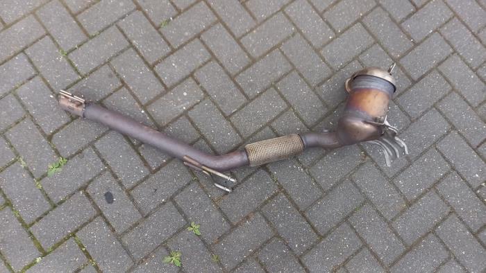 Voorpijp + katalysator van een Volkswagen Golf, Auto-onderdelen, Uitlaatsystemen, Volkswagen, Gebruikt, 3 maanden garantie, Ophalen of Verzenden