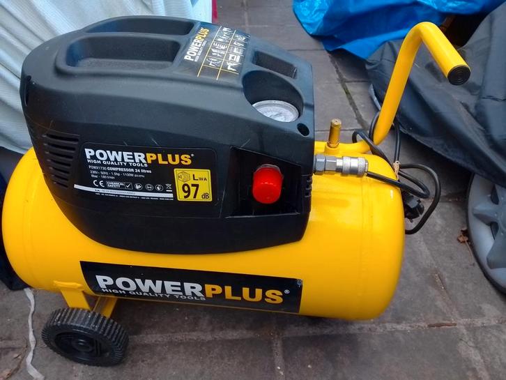Powx 1730-24 lt.-8 bar-116 psi., Doe-het-zelf en Bouw, Compressors, Zo goed als nieuw, Ophalen of Verzenden