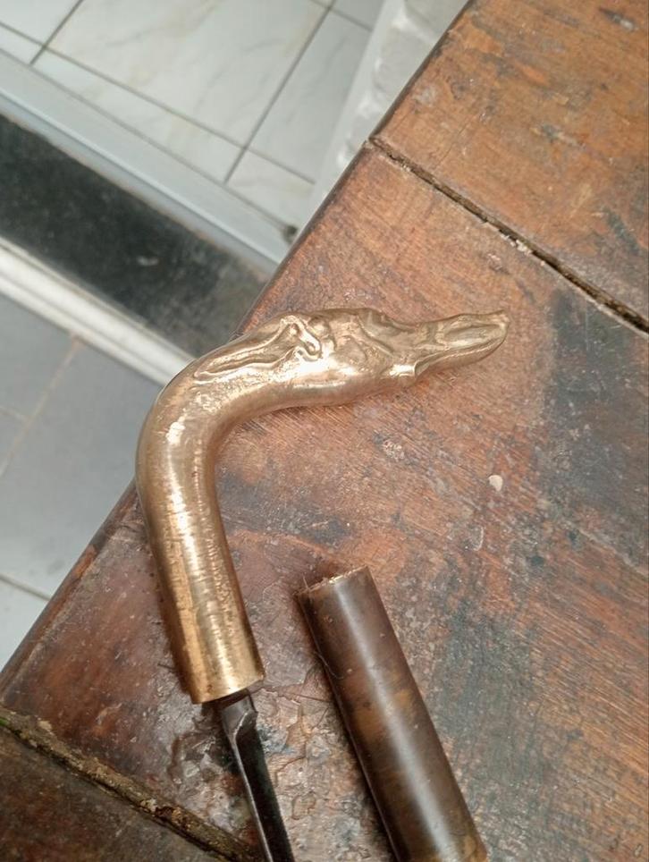 Canne Lévrier Sabre, Antiquités & Art, Curiosités & Brocante