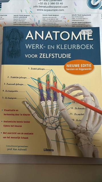 Anatomie werk-en kleurboek voor zelfstudie  beschikbaar voor biedingen