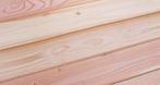 Douglas plank vr hut 4x4m, 2.08€/m, getand, tuinhuis, sauna., Enlèvement ou Envoi, Planche, 300 cm ou plus, Comme neuf