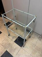 Table roulante mediacle vintage, Enlèvement, Comme neuf, Verre