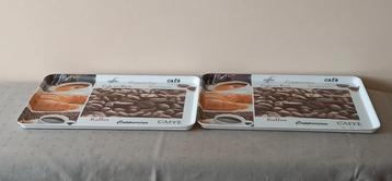 2X Dienbladen koffie., Huis en Inrichting, Woonaccessoires | Dienbladen, Ophalen, Zo goed als nieuw