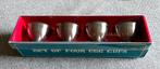Set de 4 Coquetiers "Vintage" ('70) // Acier Inoxydable 18-8, Enlèvement ou Envoi, Neuf