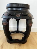 Vintage Chinese Jinlong gelakte houten stoel, Antiek en Kunst, Ophalen