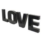 Grote Metalen Letters Love Zwart Gelakt Reclame Mancave, Reclamebord, Gebruikt, Ophalen of Verzenden, Nvt