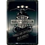 Panneau mural en métal Harley Davidson Things Are Different, Enlèvement ou Envoi, Panneau publicitaire, Neuf