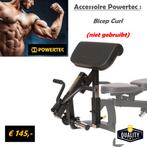 Powertec BICEP CURL Accessory WB-CMA19, Ophalen, Krachtstation, Metaal, Armen