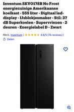 Amerikaanse frigo/ diepvrieskast, Elektronische apparatuur, Koelkasten en IJskasten, Ophalen, Zo goed als nieuw