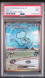 Mew ex PSA 9 - 347/190 - Japanese Shiny Treasure ex 2023, Ophalen of Verzenden, Zo goed als nieuw, Losse kaart