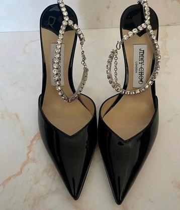 Escarpins noirs laqués Jimmy Choo taille 38, Envoi, Comme neuf