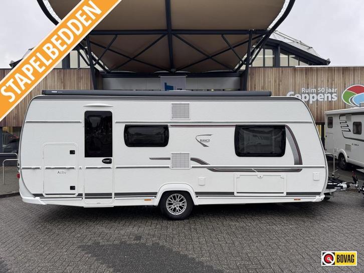 Fendt Bianco Activ 550 KMG MEGA COMPLEET !, Caravans en Kamperen, Caravans, tot en met 5, 1250 - 1500 kg, Fendt, 6 tot 7 meter