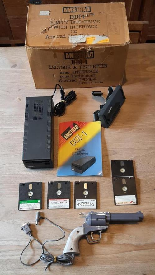 Lecteur disquette 3" Amstrad DDI-1 + Jeux (dont West Phaser), Computers en Software, Vintage Computers, Ophalen