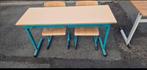4x schoolbank met stoelen, Ophalen, Bank