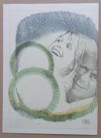 POL MARA / KOPPEL / KLEURLITHO / 28x21cm / SIG, Antiek en Kunst, Kunst | Litho's en Zeefdrukken, Ophalen of Verzenden