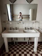 Dubbele lavabo porselein, Ophalen, Gebruikt, 100 tot 150 cm, 150 tot 200 cm
