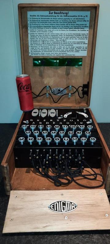 Wehrmacht Luftwaffe Kriegsmarine geheim enigma machine WO2 beschikbaar voor biedingen