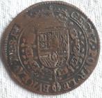 België: REKENPENNING Carolus II 1668, Postzegels en Munten, Verzenden, Brons