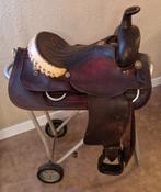 Westernzadel Longhorn16 inch merk: Longhorn  full quarter, Dieren en Toebehoren, Ophalen