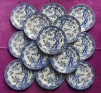 Assiettes a dessert japonaise porcelaine bleu, Ophalen of Verzenden, Zo goed als nieuw, Porselein, Bord(en)